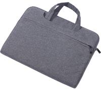 Case2go - Laptop Tasche - 12 Pouce - Avec compartiment supplémentaire - Avec poignée - Sombre Gris