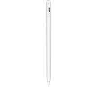 Case2go - Stylo tactile actif - Métal - Convient à l'Apple iPad 2018 et supérieur - Blanc