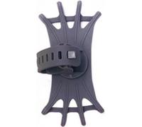 Case2go - Support universel pivotant pour téléphone portable de vélo - 4 à 6,5 pouces - Support pivotant - Silicone - Gris