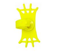 Case2go - Support universel pivotant pour téléphone portable de vélo - 4 à 6,5 pouces - Support pivotant - Silicone - Jaune