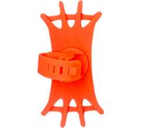 Case2go - Support universel pivotant pour téléphone portable de vélo - 4 à 6,5 pouces - Support pivotant - Silicone - Orange