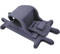 Case2go - Support universel pour téléphone portable à vélo - 4 à 6,5 pouces - Support pour vélo - Silicone - Gris