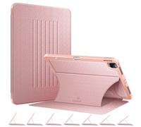 Casebot Magnetic Case pour iPad Pro 12,9 pouces 6e generation 2022 ANGLE ANGLE ANGLE ARRIPE ROBLE ROBGED BOOD Soft TPU Couvercle arriere avec por