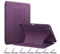 Casebot Magnetic Case pour iPad Pro 12,9 pouces 6e generation 2022 ANGLE ANGLE ANGLE ARRIPE ROBLE ROBGED BOOD Soft TPU Couvercle arriere avec por