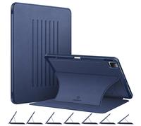 Casebot Magnetic Case pour iPad Pro 12,9 pouces 6e generation 2022 ANGLE ANGLE ANGLE ARRIPHE ROBUDE SOB ROPED COVER TPU TPU COUVERTURE BACK W / H
