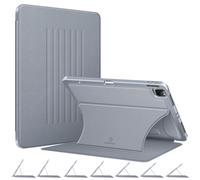 Casebot Magnetic Case pour iPad Pro 12,9 pouces 6e generation 2022 Angle multiples choc amorage Rugged Board Soft TPU Couvercle arriere avec por