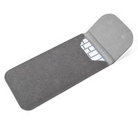 CaseBuy Housse de protection en cuir de qualité supérieure pour clavier Apple iMac 24" M3 M2 M1 avec puce Magic Keyboard sans Touch ID A2449 A2450 - Gris sidéral