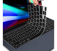CaseBuy Protection de clavier ultra fine pour Apple MacBook Pro 14" et MacBook Pro 16" 2021, numéro de modèle A2442 A2485 M1 Pro/Max avec accessoires de clavier Touch ID, noir