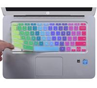Casebuy Ultra mince Couvercle de clavier Compatible avec HP écran tactile 35,6 cm Chromebook/HP Chromebook 14-ca Series/HP Chromebook 14-ak Series/HP Chromebook 14 G2 G3 G4 Série Rainbow