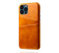 Casecentive Coque en cuir avec dos portefeuille pour iPhone 14 Plus - Camel