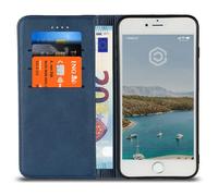 Casecentive Coque Portefeuille Cuir iPhone 7 / 8 / SE 2020 bleue