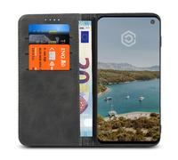 Casecentive Coque Portefeuille Cuir Samsung Galaxy S10 Noire - 8720153790444