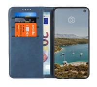 Casecentive Coque Portefeuille Cuir Samsung Galaxy S10e bleue