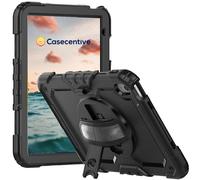 Casecentive Handstrap Pro Hardcase avec sangle pour iPad Pro 11" 2024 noir - 8720153796408