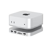 Casecentive Mac mini M4 Hub & Stand 7 en 1 Station d'accueil en aluminium avec ports USB importants, conception améliorée du flux d'air et gestion des câbles, compatible avec Mac mini M4/M4 Pro (2024)