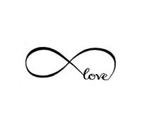 Casecover Décoration du Foyer Chambre Stickers Muraux Décor Infini Symbole Parole Art Vinyl Autocollant Mural Stickers Décoration