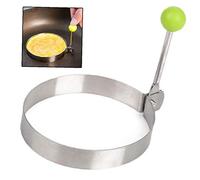 Casecover Non-bâton Anneaux Oeuf avec Poignées De Pancake Moule Omelette Moule Friture Oeuf De Cuisson Outils Egg Maker Moulds (Rond)