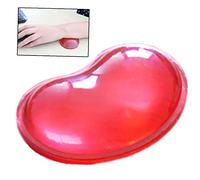 Casecover Silicone en Forme De Coeur Souris Poignet Pad 3D Onduleux Comfort Gel Mouse Computer Coussin Support Main Repose-Poignets Tapis De Souris Tapis Rouge 1pc