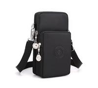 Casecret Petit Sac Téléphone Portable Femme Sacs Bandoulière Crossbody Pochette Brassard de Sport de Course à Pied Bande Running Armbag Universel pour iPhone 14 13 11 Samsung Xiaomi BIS zu 7.5" Noir