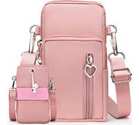 Casecret Petit Sac Téléphone Portable Femme Sacs Bandoulière Crossbody Pochette Brassard de Sport de Course à Pied Bande Running Armbag Universel pour iPhone 14 13 11 Samsung Xiaomi BIS zu 7.5" Rose