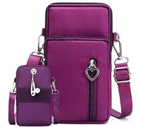 Casecret Petit Sac Téléphone Portable Femme Sacs Bandoulière Crossbody Pochette Brassard de Sport de Course à Pied Bande Running Armbag Universel pour iPhone 14 13 11 Samsung Xiaomi Bis zu 7.5" Violet