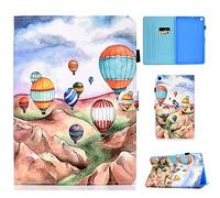 CaseFun Coque pour Samsung Galaxy Tab S5e 10.5 T720/T725 Etui Case Cover de Protection Multi Angles avec Auto Réveil/Sommeil et Carte de Documents Pocket Ballon
