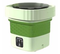 CASEGO Machine à Laver Portable, de Petite Taille et de Grande capacité, Peut être utilisée pour Le Lavage et la déshydratation, adaptée aux Voyages d'affaires, aux Voyages, etc. (Green)