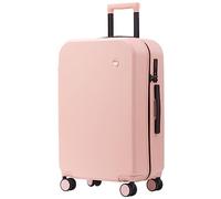 CASEGO Valise 26 Pouces Grande capacité Solide et Durable Verrouillage par Mot de Passe Valise de Chariot rétractable à Roue Universelle silencieuse (Pink 20 inch)