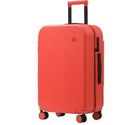 CASEGO Valise 26 Pouces Grande capacité Solide et Durable Verrouillage par Mot de Passe Valise de Chariot rétractable à Roue Universelle silencieuse (Orange 26 inch)