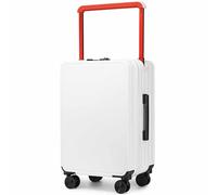 CASEGO Valise Portable de 20 Pouces, Conception à Double façade, élégante et Belle, avec Interface de Chargement USB, adaptée à Plusieurs scénarios (White 20)