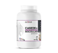 CASEIN + NATIVE ORIGINE - Caséine Micellaire Enrichie en HMB, Vitamine B6, Magnésium - Construction Musculaire - 1kg - Saveur Cookies & Cream - Eric Favre