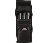 Casemaster Étui de fléchettes Simple Noir avec Insert en Plastique Solide et revêtement en Nylon Souple, Peut contenir 3 fléchettes à Pointe en Acier et à Pointe Souple, Coque Rigide pour Garder Les