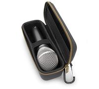 CASEMATIX Étui de microphone unique compatible avec Shure SM58, SM48 et autres modèles de microphone jusqu'à 17,1 cm maximum, étui ultra compact pour microphones filaires chantants et dynamiques