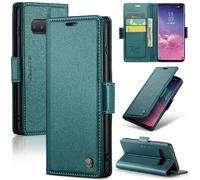 Caseme Étui Pour Samsung Galaxy S10 Plus Emplacement Pour Carte Étui Portefeuille Lutte Contre La Fraude Bicelle Étui Antichoc - Vert