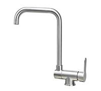 Casement Window Folding Kitchen Sink Faucets Faucets, 304 Stainless Steel, Kitchen Foldable Swivel, Foldable-Golden(Brushed a)