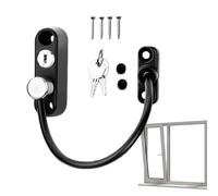 Casement Window Lock, Childproof Window Restrictor, Window Safety Lock with Keys, Pet Safety Window Lock, Safety Lock Set Door & Window Opening Restrictor With Keys For Kids & Pets