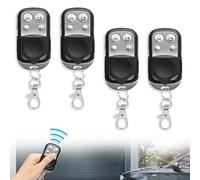 Casenly Lot de 4 télécommandes universelles pour porte de garage - 433 MHz - Avec 4 boutons - Pour porte de garage - Télécommande pour interrupteur, lumière, volet roulant