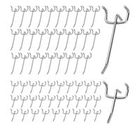 Casenly Panneau perforé Crochets, 60 Accessoires pour tableau à fiches, Accessoires pour panneau à outils, pour porte-outils en métal, pour porte-outils Mur Garage Étagère Atelier