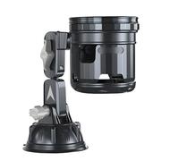 Casenly Porte Gobelet Voiture avec Ventouse, Support de Ventilation Réglable, Porte-gobelet de Voiture pour Tasse à Café, Porte Bouteille Voiture pour Auto Camions Camping-Cars Bateau Van (Grisnoir)