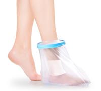 Casenly Protège Plâtre Pied Étanche, Protection Étanche pour Platre, pour adultes, Protecteur de Pansement de Jambe en Plâtre pour Blessures au Pied pour la douche, garde les plaies au sec