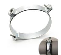 Casenly Support de Tuyau de Poêle, Collier de Montage avec Cheville Clapet d'étranglement Support pour Tuyau de Fumée Support Mural pour Conduit de Cheminée Supports d'ancrage 150mm