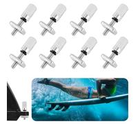 Casenly Vis de Planche de Surf, 8 PCS Vis de Longboard de Planche de Surf, Vis d'Aileron pour Planche de Surf Acier Inoxydable M4, Vis de Dérive de Planche de Surf pour Sup, Longboard, Paddle Board