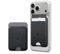 Caseology by Spigen Nano Pop MagFit Porte-Cartes Magnetique Compatible avec Les modèles iPhone 17/16/15/14/13/12 Series, Accessoires MagSafe - Sésame Noir
