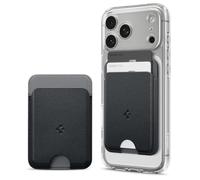 Caseology by Spigen Nano Pop MagFit Porte-cartes Magnetique Compatible avec l'iPhone 17/16/15, d'autres modèles MagSafe et la série Google Pixel 10 - Sésame Noir
