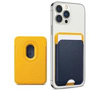 Caseology Nano Pop Magsafe Portefeuille [Double Structure Puissante] Porte-Cartes Antidérapant en Silicone et Magnétique [Version Mise à Jour] pour iPhone 15 14 13 12 11 - Blueberry Navy