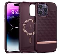 Caseology Parallax Mag Coque Compatible avec iPhone 14 Pro - Burgundy