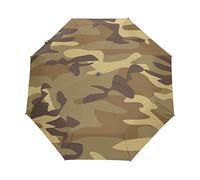 Caserne Militaire Camouflage Vert Parapluie Pliable Pliant à Ouverture Automatique Parapluies Pliant Coupe-Vent pour Voyager Plage Femmes Enfants Homme Fille