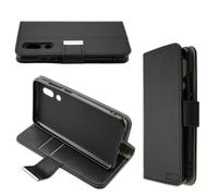 caseroxx Bookstyle-Case pour Sharp Aquos C10 en noir fait de Cuir artificiel