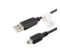caseroxx Câble USB, Câble de données pour Garmin Drive 50 LMT, Câble USB comme câble de chargement ou pour le transfert de données en noir