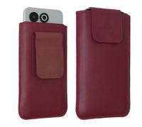 caseroxx Cas de Collection exécutive pour SPC Zeus 2 Elite, Rouge | Étui de qualité de l'Executive Line pour une protection intégrale élégante, en cuir veritable